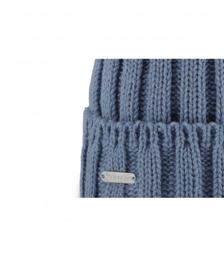 Blue beanie big pom Blue beanie big pom